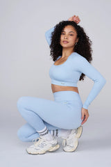 W449 Ribbed Seamless Longsleeve crop