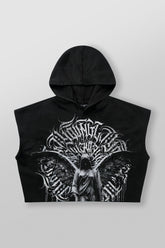 5045 - Angel Cut-Off Hoodies