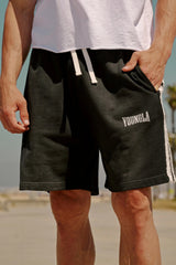 1058 - Vintage Striped Sweat Shorts