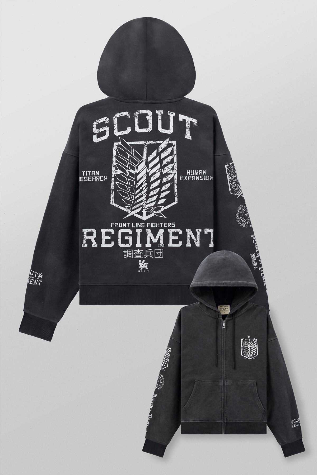 5138 - AOT©  x YLA Zip-Up Hoodies