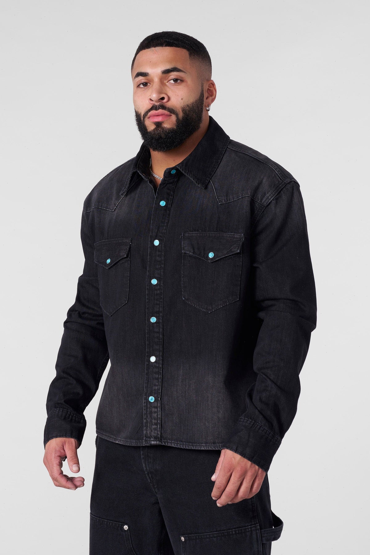 8011 - Western Denim Shirts